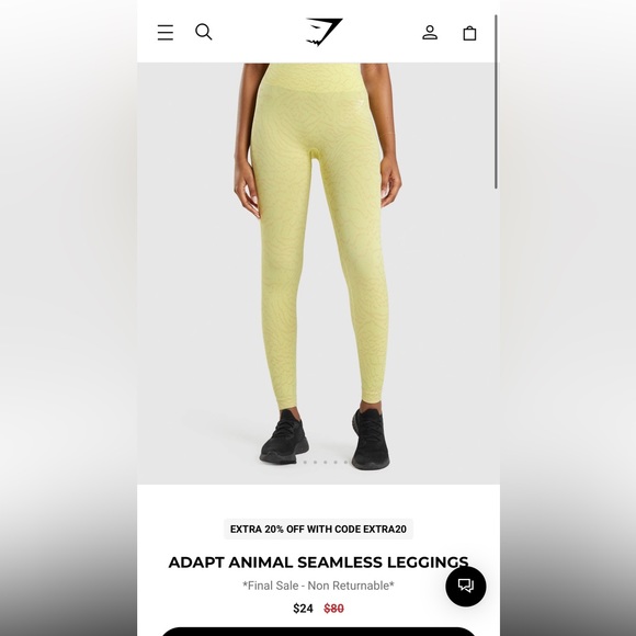 Gymshark leggings animal adapt collection - Picture 1 of 2